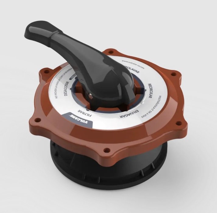 CABEZAL PARA MULTIVALVULA 6 VIAS1 1/2 MARRON