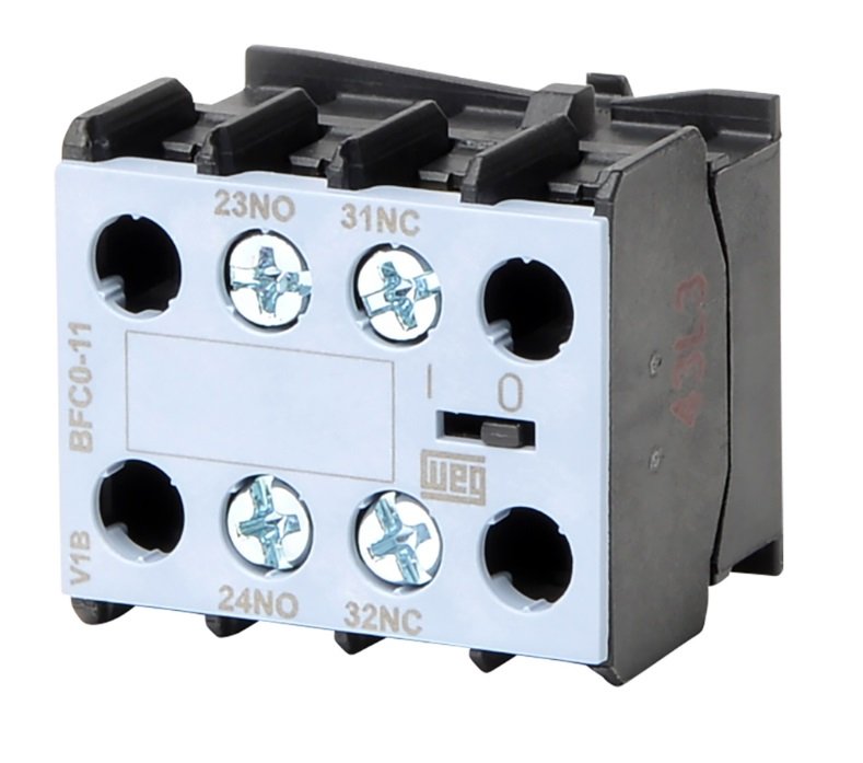 BLOQUE CONTACTO AUXILIAR WEG FRONTAL 1NA + 1NC BFC0-11