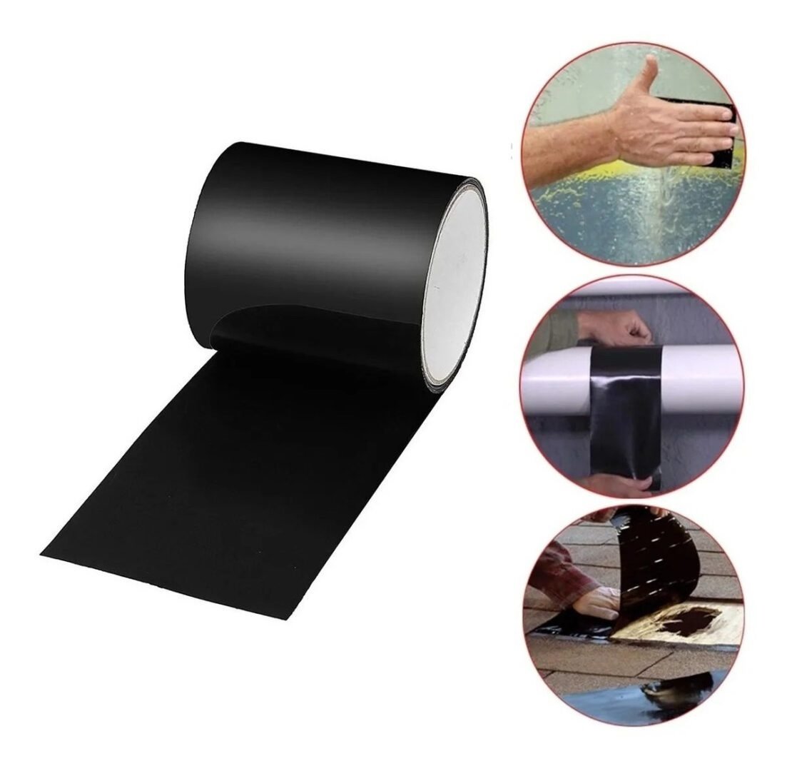 CINTA SELLADORA PARCHE NEGRA 5CM X 15MT BRACO